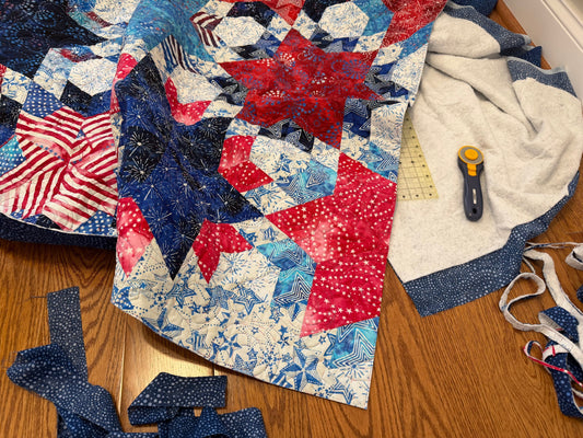 Currently Stitching: Trimming a Quilt