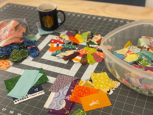 Currently Stitching: Mini Dresden Plates