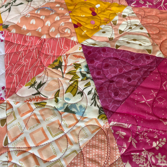Triangle Garden Baby Quilt