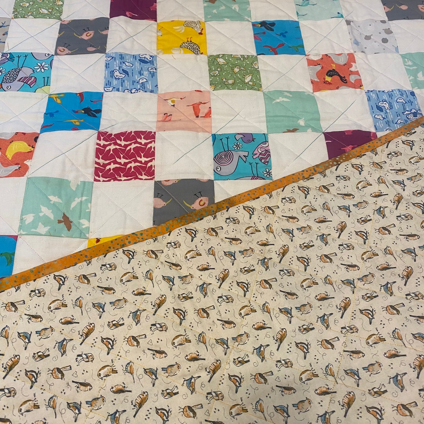 Baby Birdies Baby Quilt