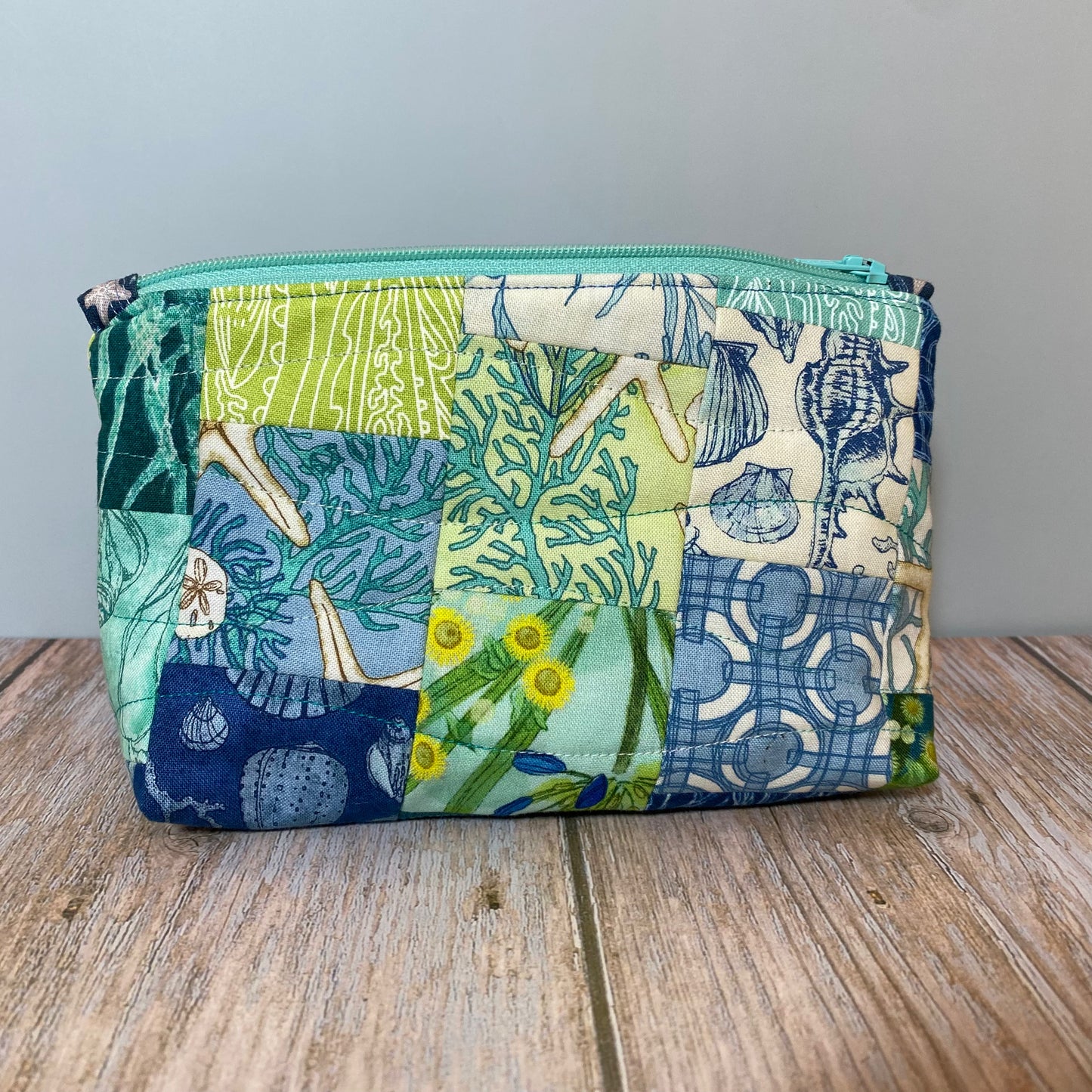 Sea Breeze Quilted Clutch