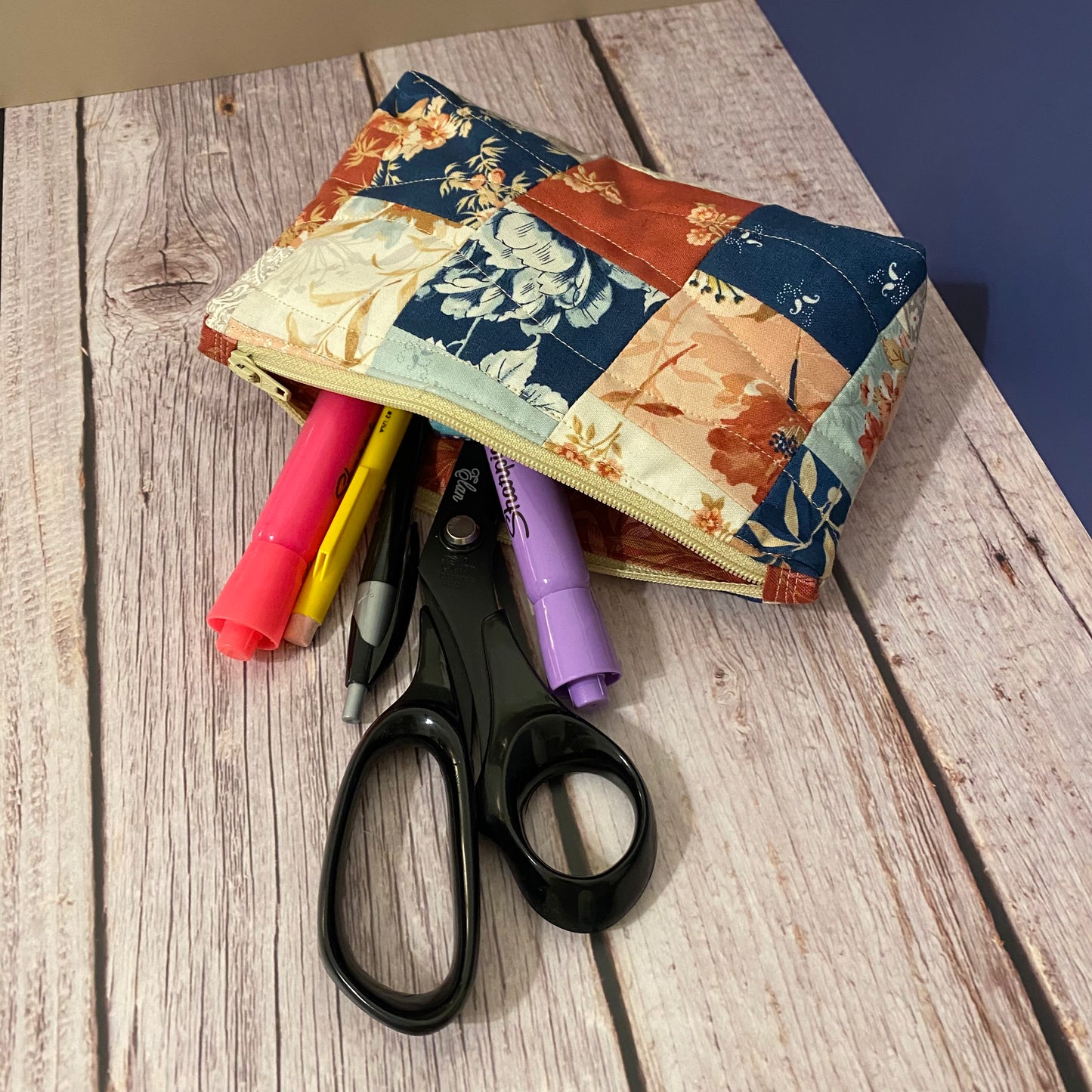 Canyon Paisley Quilted Clutch