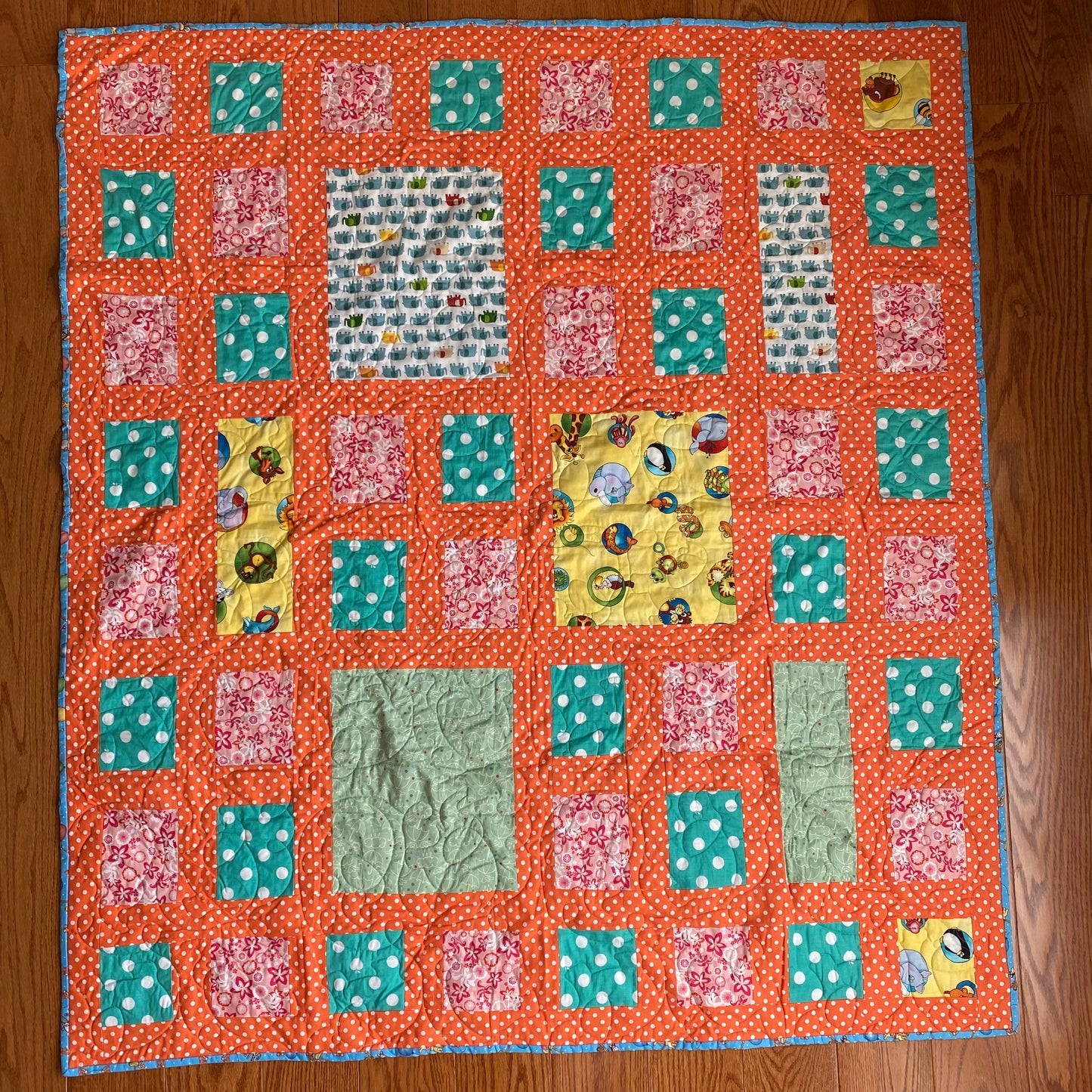 Polka Dot Carnival Crib Quilt