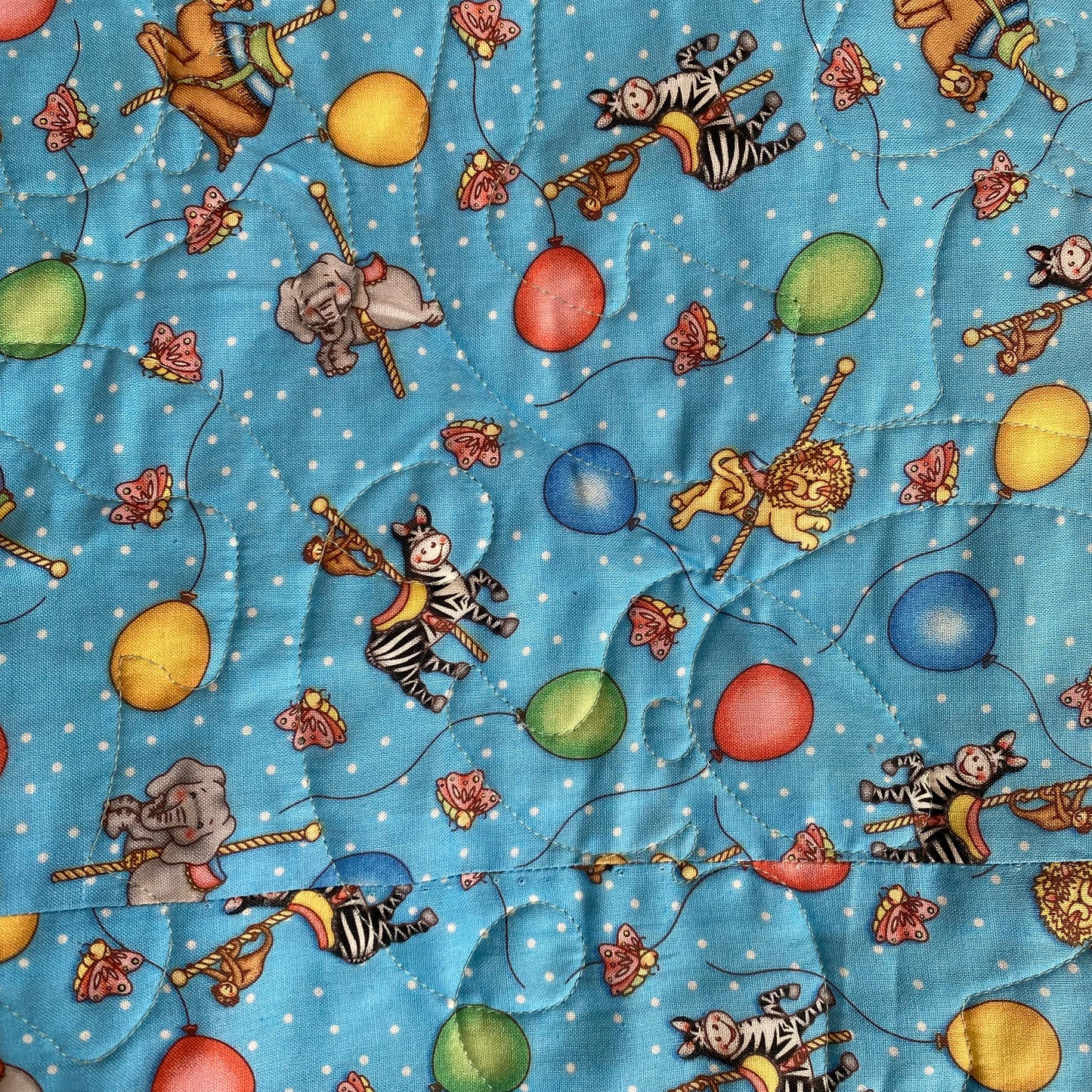 Polka Dot Carnival Crib Quilt